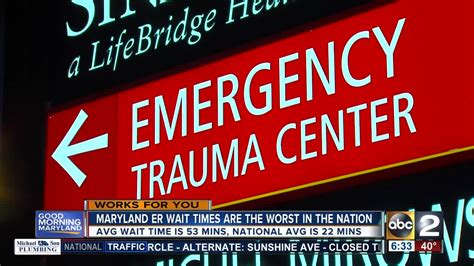Still the worst: Maryland emergency room wait times see little improvement